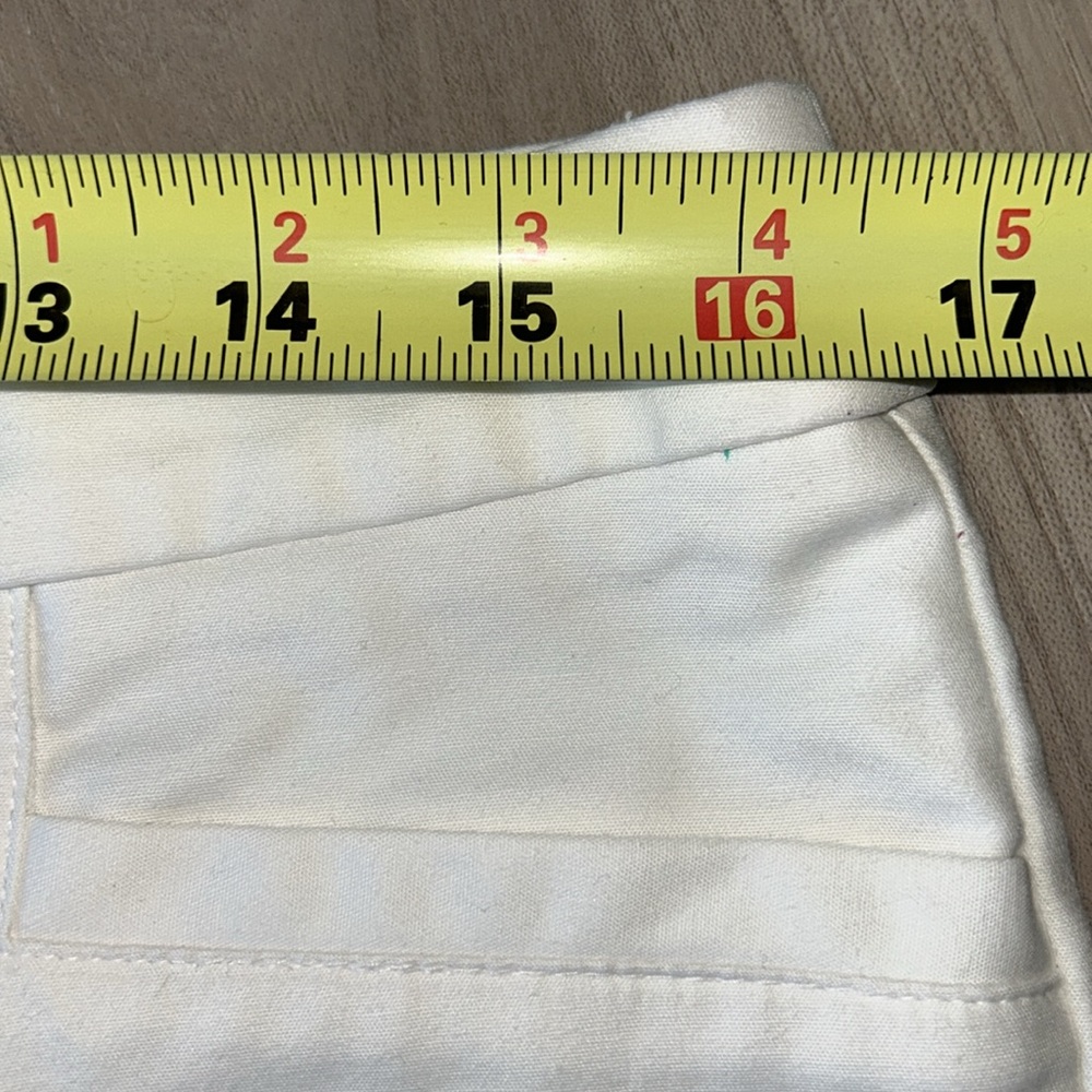Chico’s Cotton Crop Ankle Pants 1.5/10 White Classic Summer Casual Beach - Picture 10 of 14